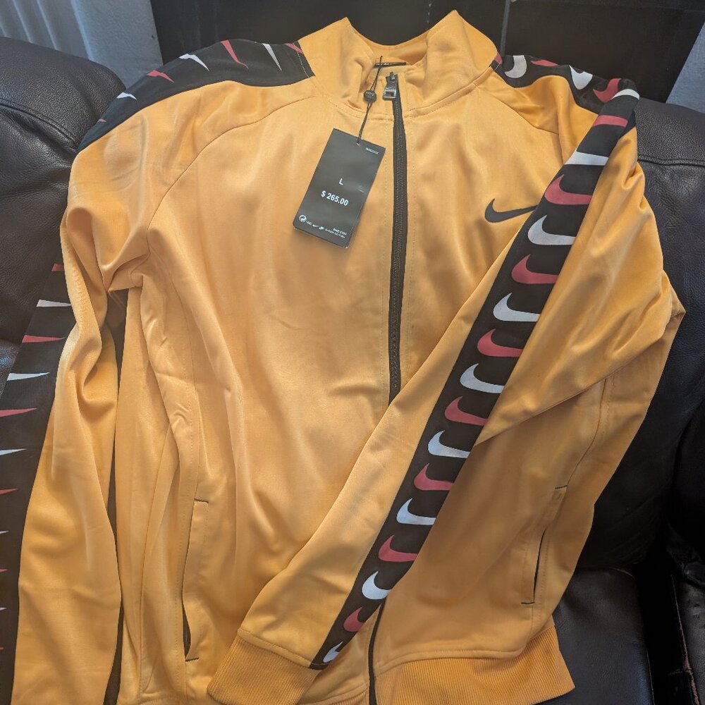 Yellow Nike track jacket